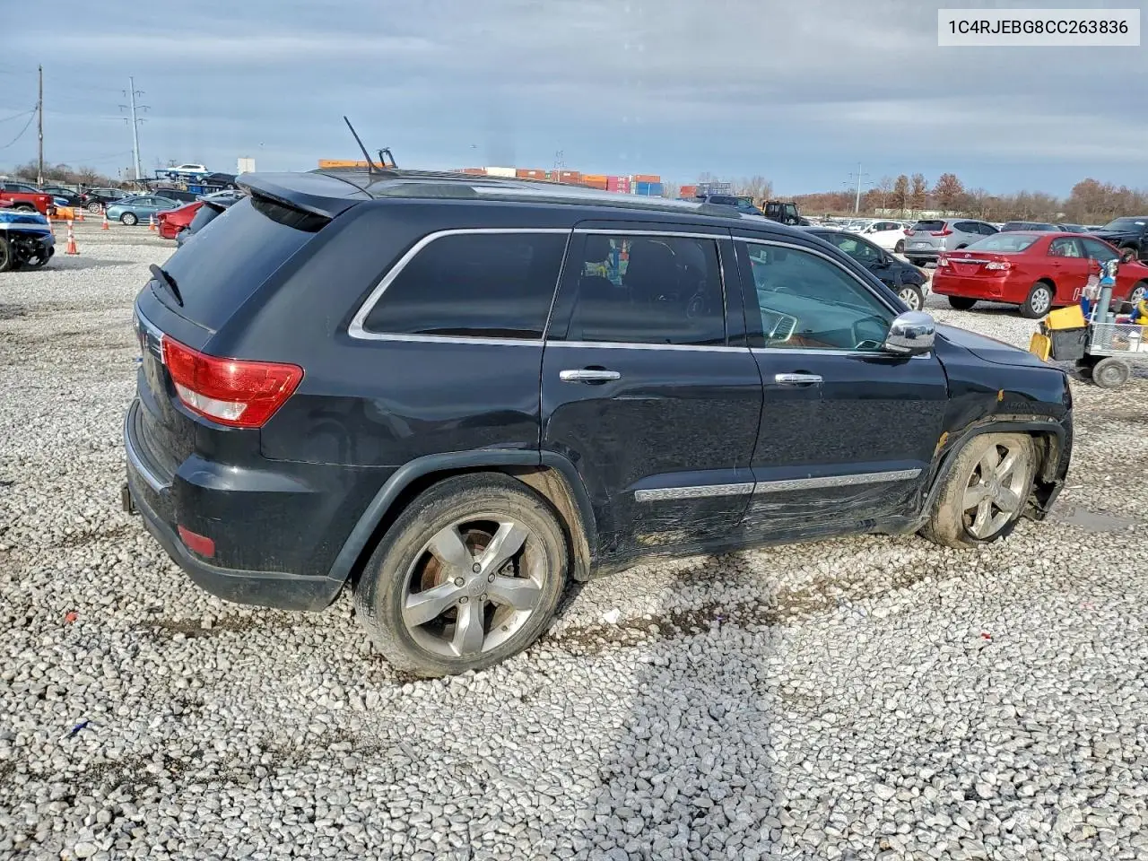 1C4RJEBG8CC263836 2012 Jeep Grand Cherokee Limited