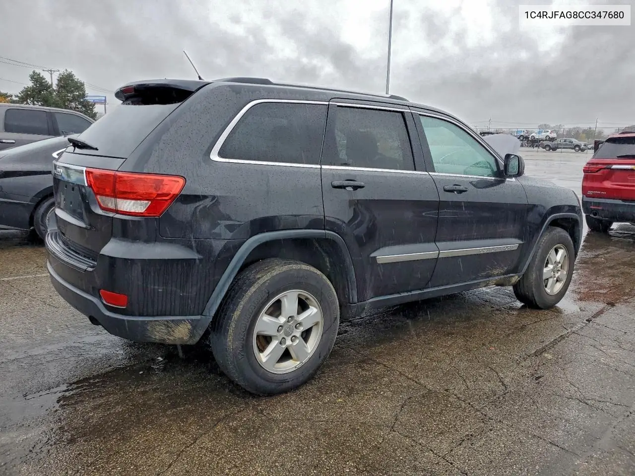 1C4RJFAG8CC347680 2012 Jeep Grand Cherokee Laredo