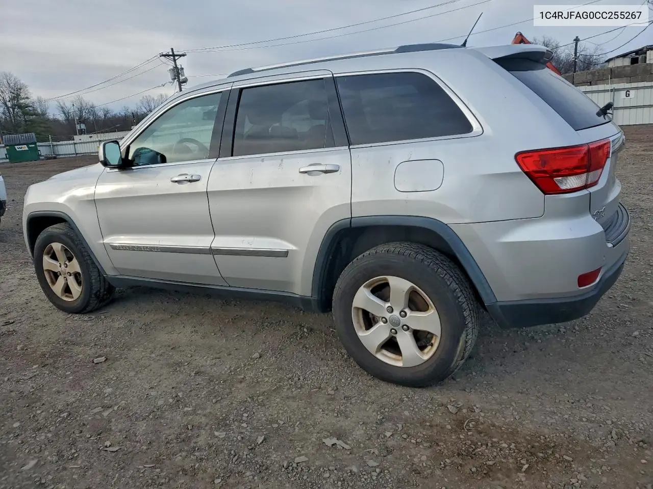 1C4RJFAG0CC255267 2012 Jeep Grand Cherokee Laredo