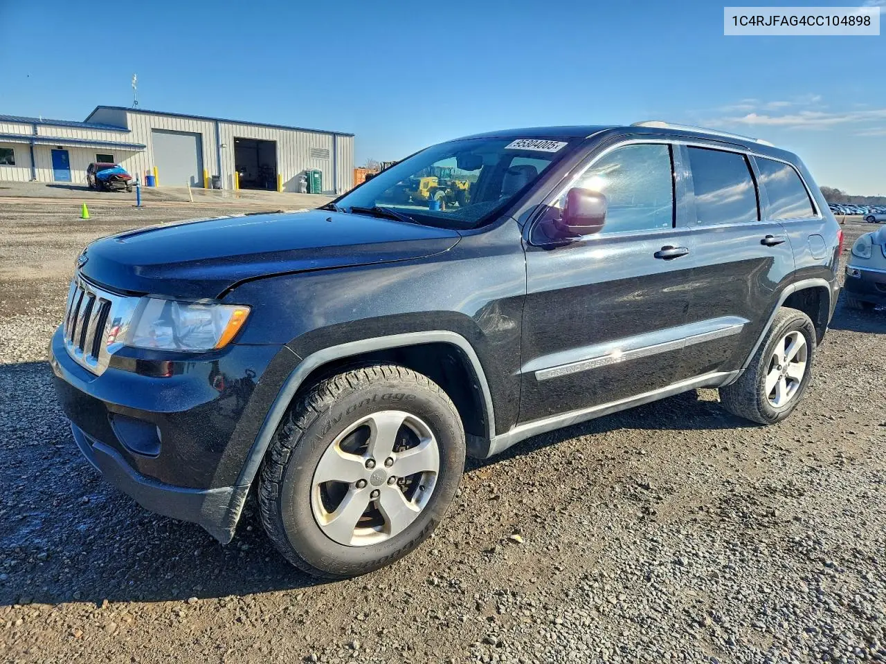 1C4RJFAG4CC104898 2012 Jeep Grand Cherokee Laredo