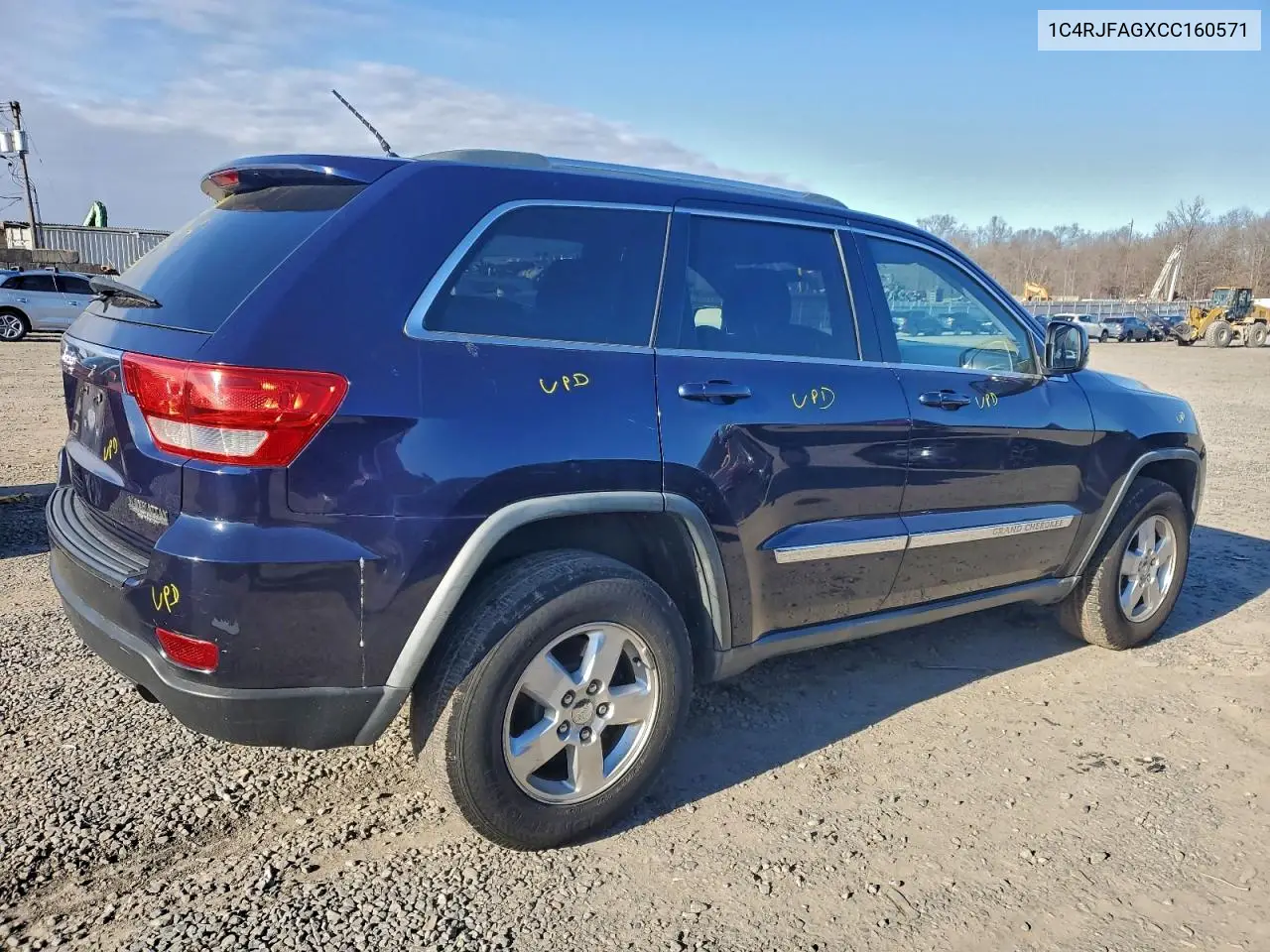 1C4RJFAGXCC160571 2012 Jeep Grand Cherokee Laredo