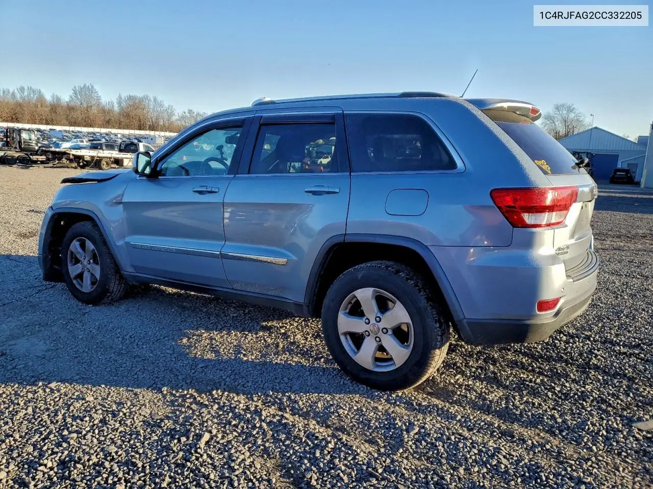 1C4RJFAG2CC332205 2012 Jeep Grand Cherokee Laredo