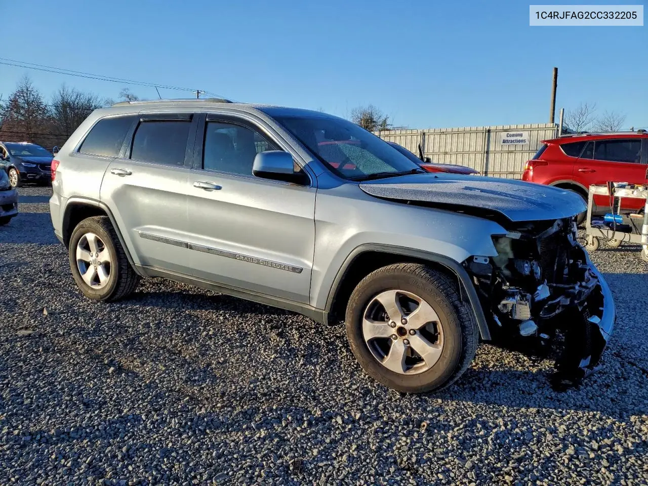 1C4RJFAG2CC332205 2012 Jeep Grand Cherokee Laredo