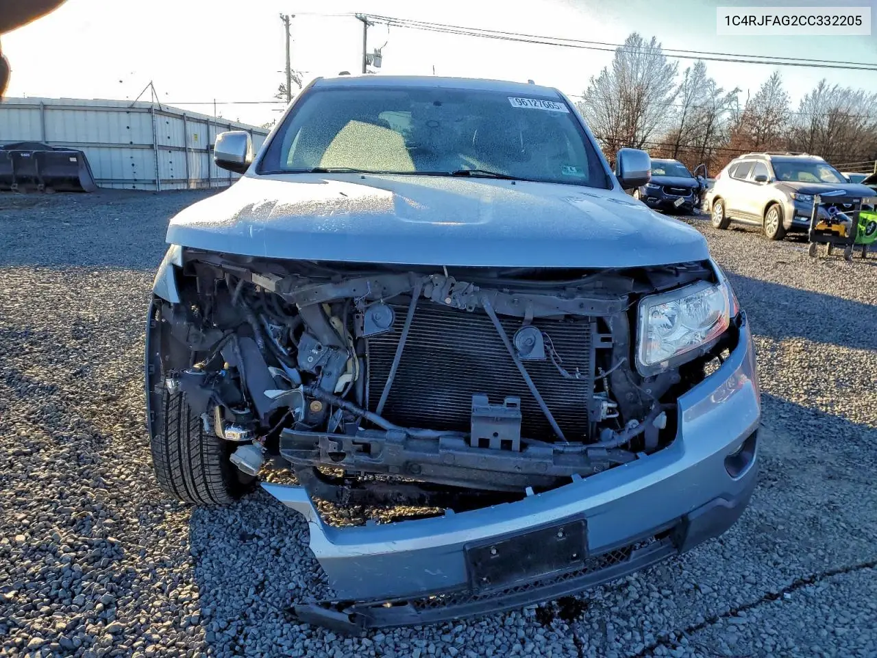 1C4RJFAG2CC332205 2012 Jeep Grand Cherokee Laredo