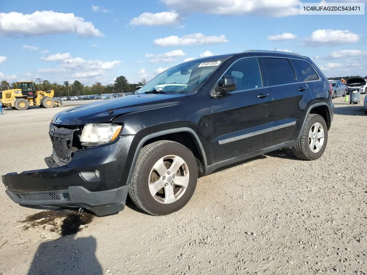 1C4RJFAG2DC543471 2013 Jeep Grand Cherokee Laredo