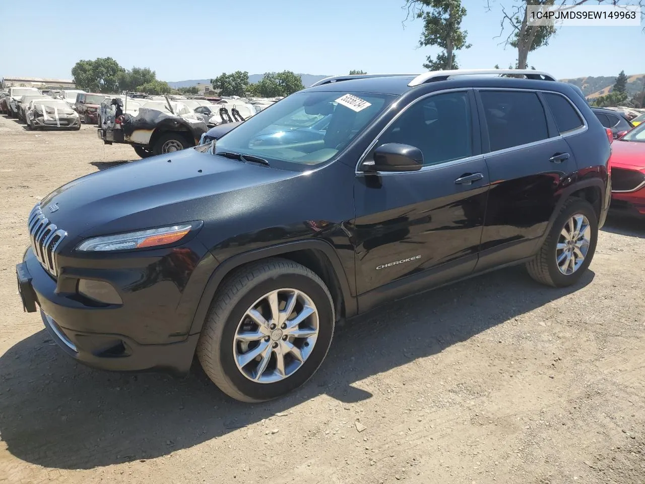 2014 Jeep Cherokee Limited VIN: 1C4PJMDS9EW149963 Lot: 58556734