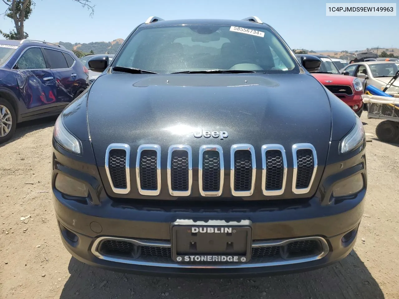 2014 Jeep Cherokee Limited VIN: 1C4PJMDS9EW149963 Lot: 58556734