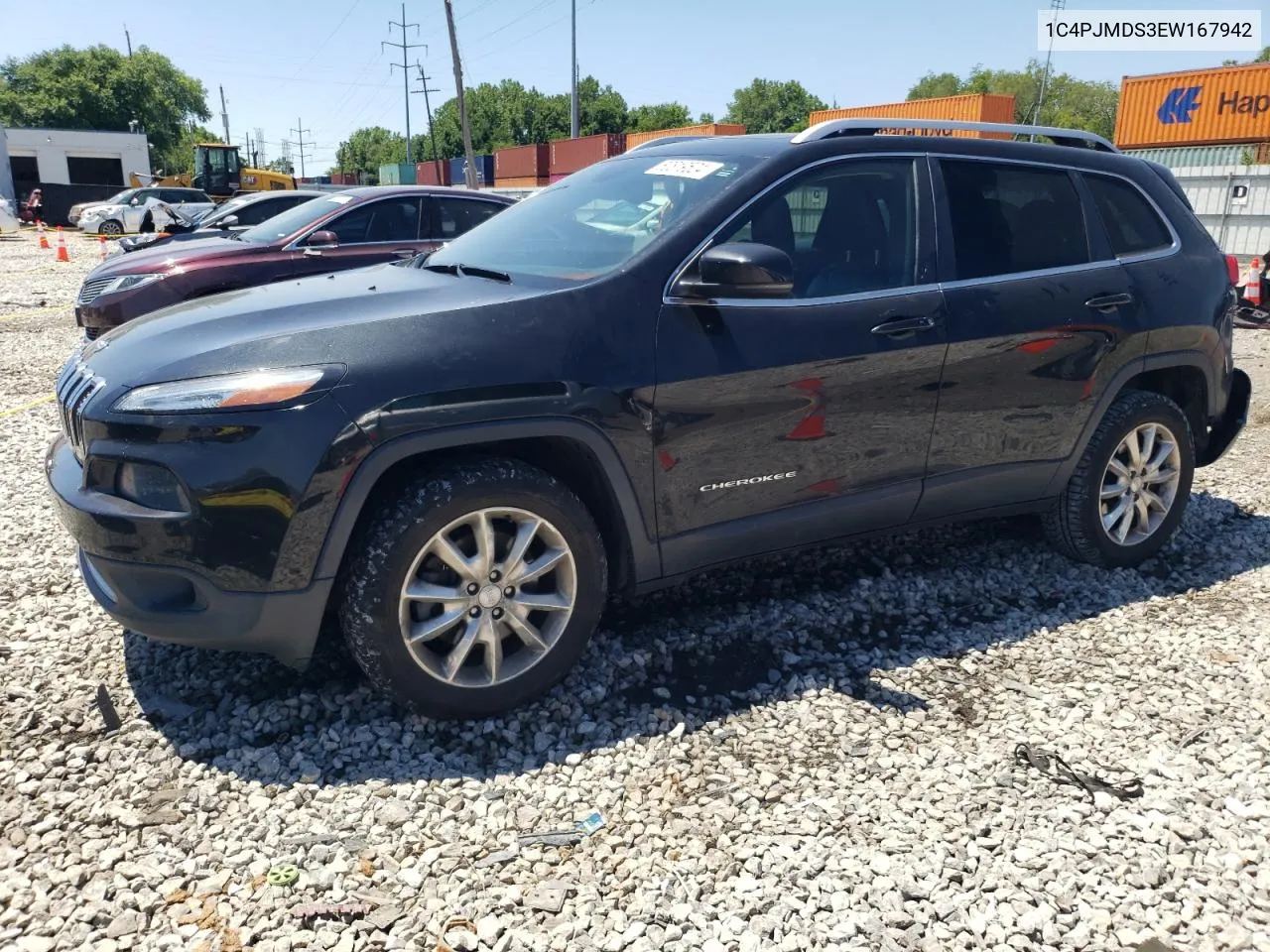 2014 Jeep Cherokee Limited VIN: 1C4PJMDS3EW167942 Lot: 60819524