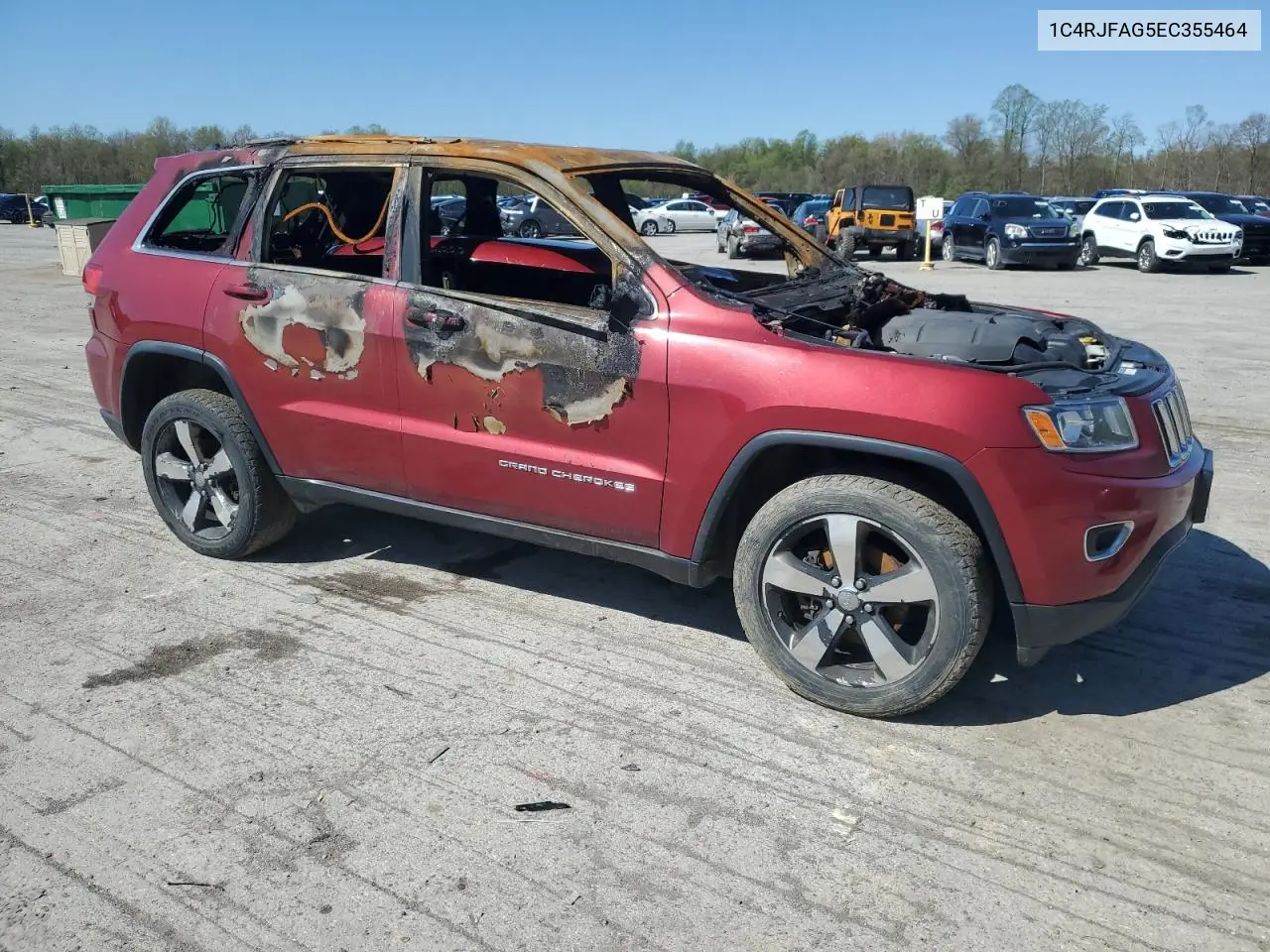 1C4RJFAG5EC355464 2014 Jeep Grand Cherokee Laredo
