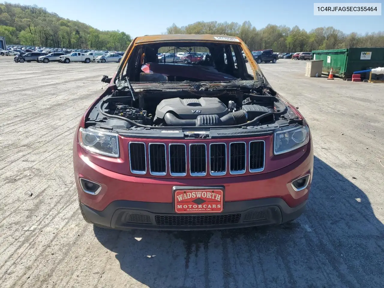 1C4RJFAG5EC355464 2014 Jeep Grand Cherokee Laredo