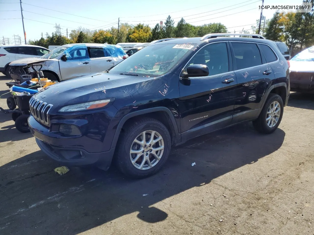 2014 Jeep Cherokee Latitude VIN: 1C4PJMCS6EW128697 Lot: 72811004