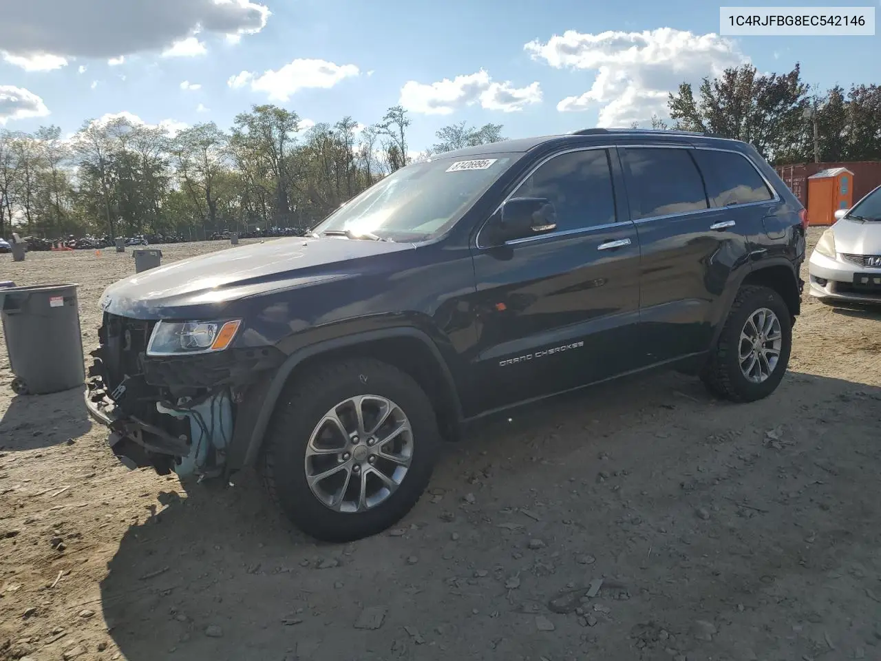 1C4RJFBG8EC542146 2014 Jeep Grand Cherokee Limited