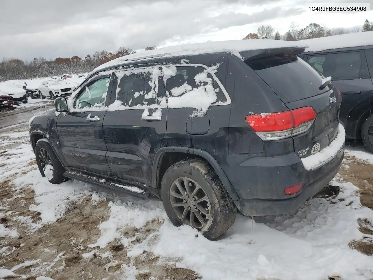 1C4RJFBG3EC534908 2014 Jeep Grand Cherokee Limited