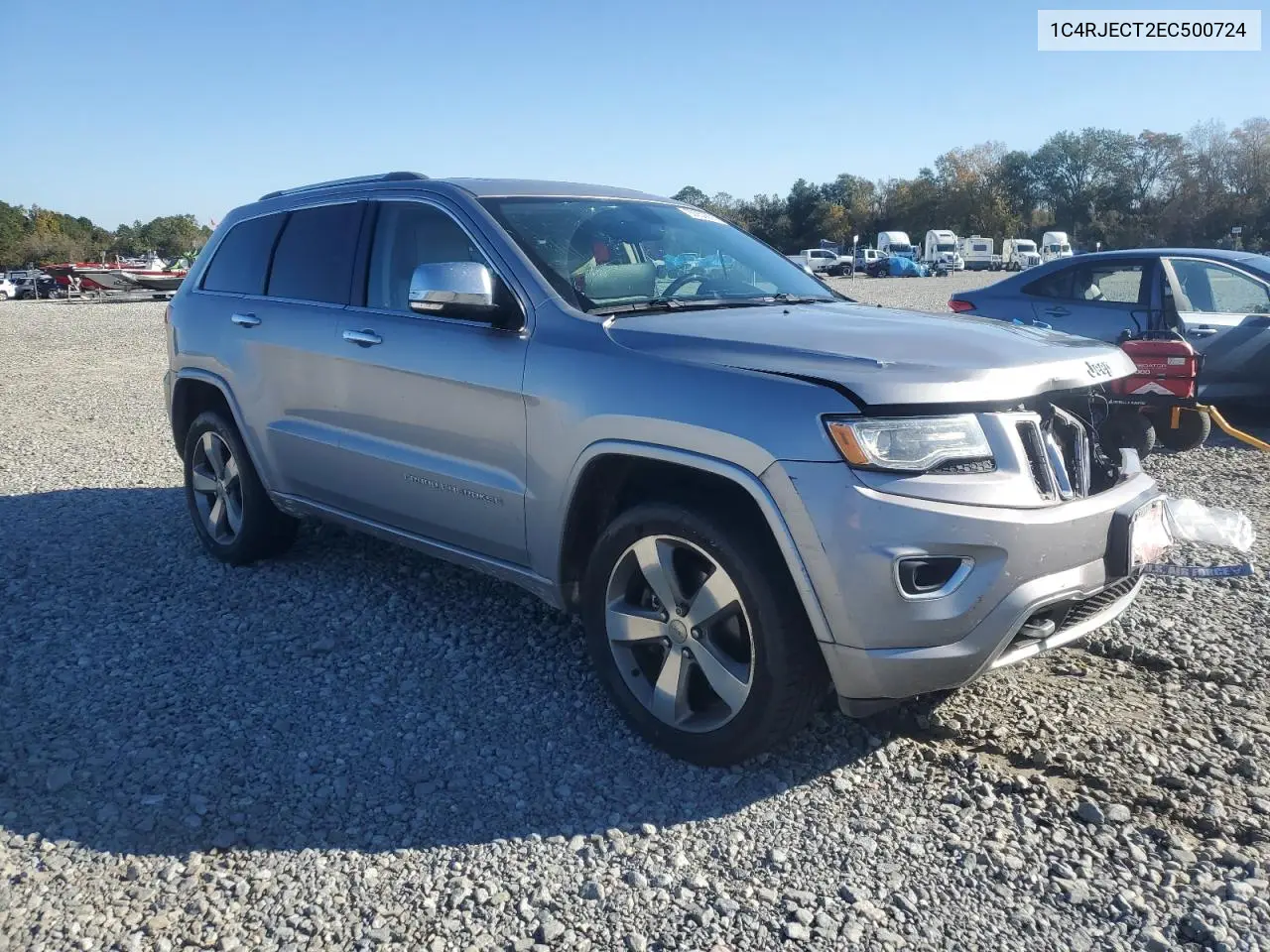 1C4RJECT2EC500724 2014 Jeep Grand Cherokee Overland