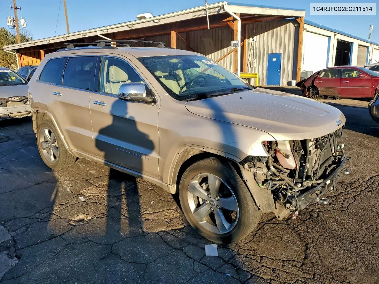 1C4RJFCG2EC211514 2014 Jeep Grand Cherokee Overland