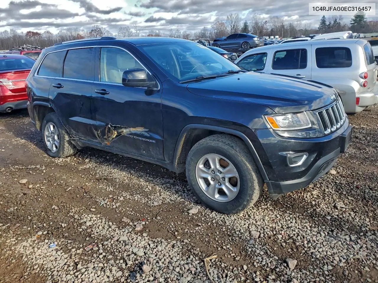 1C4RJFAG0EC316457 2014 Jeep Grand Cherokee Laredo