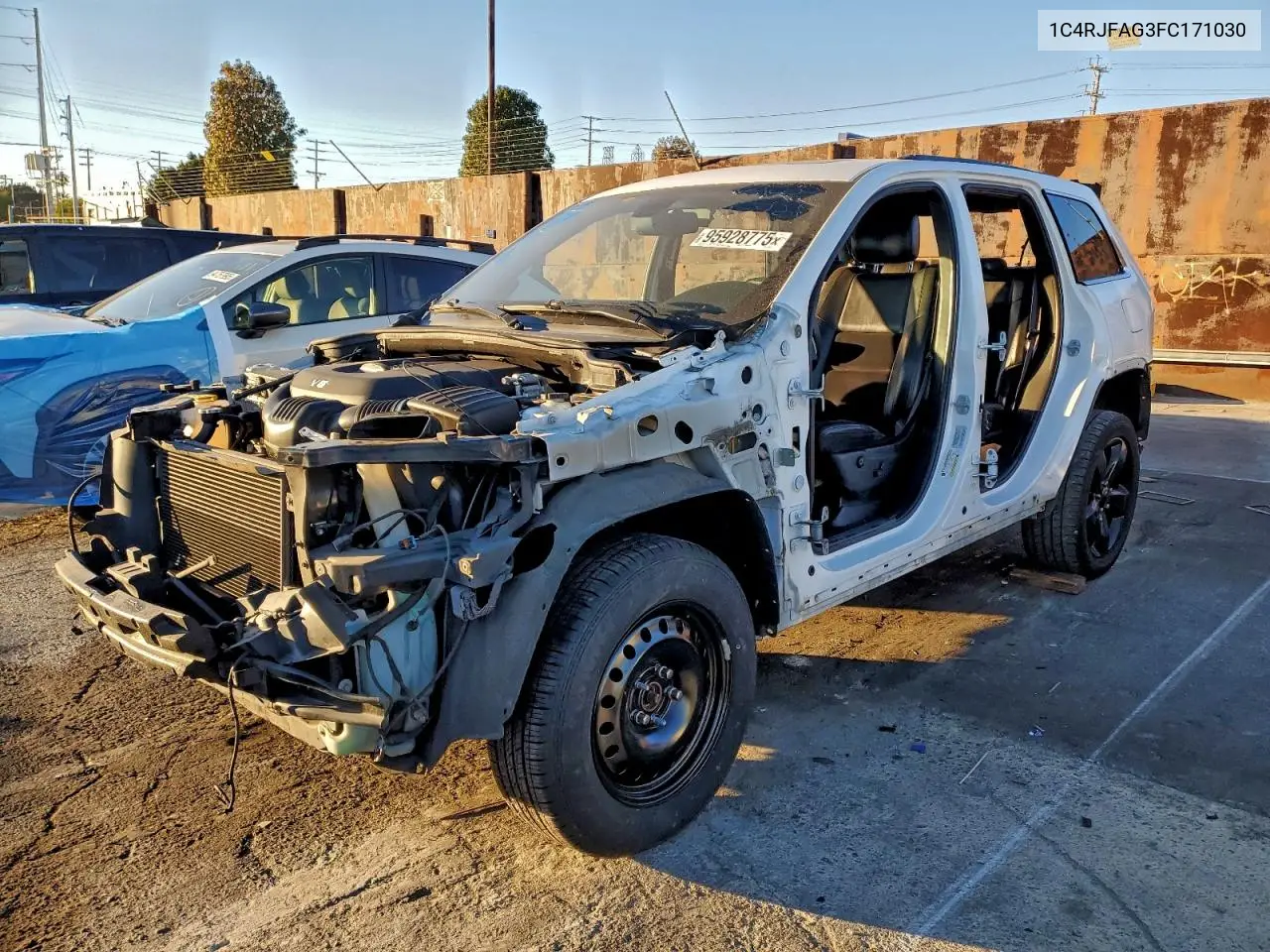 1C4RJFAG3FC171030 2015 Jeep Grand Cherokee Laredo