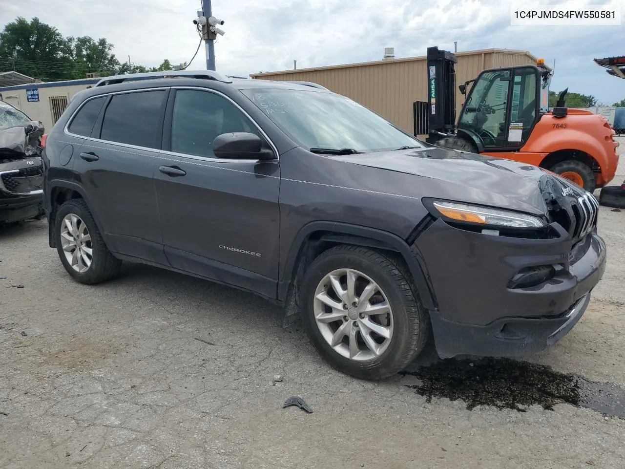 2015 Jeep Cherokee Limited VIN: 1C4PJMDS4FW550581 Lot: 55176634