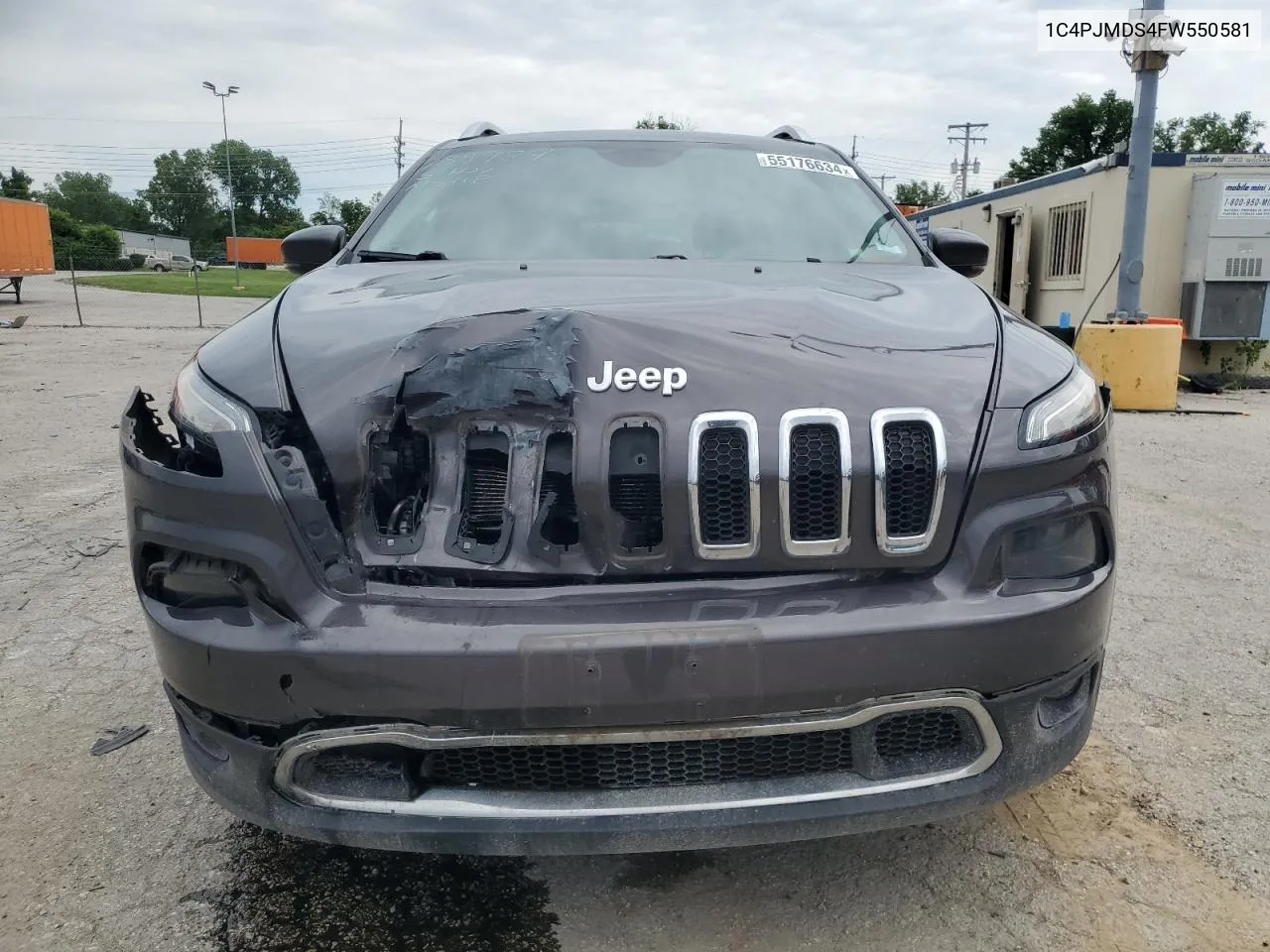 2015 Jeep Cherokee Limited VIN: 1C4PJMDS4FW550581 Lot: 55176634