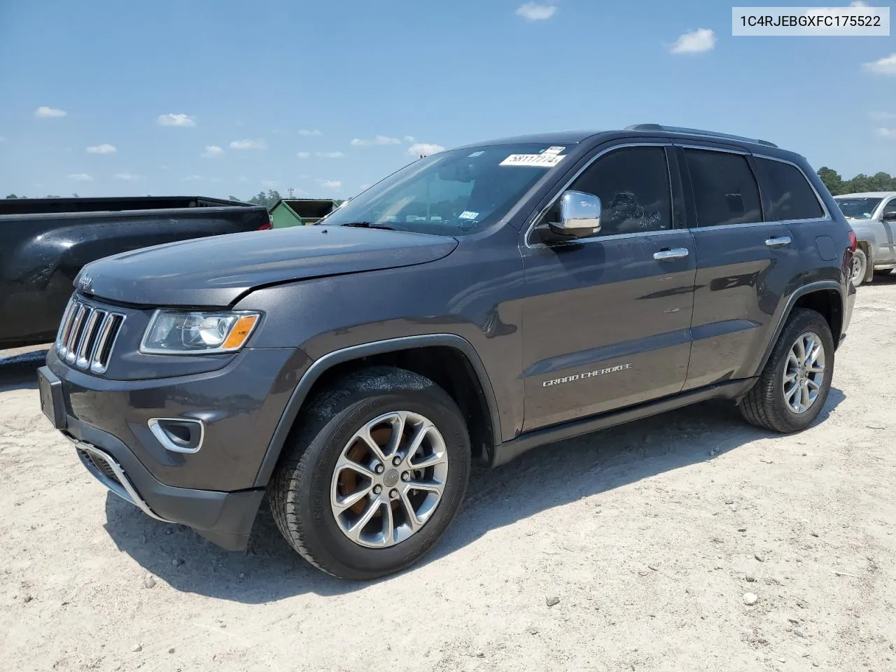 2015 Jeep Grand Cherokee Limited VIN: 1C4RJEBGXFC175522 Lot: 58117274