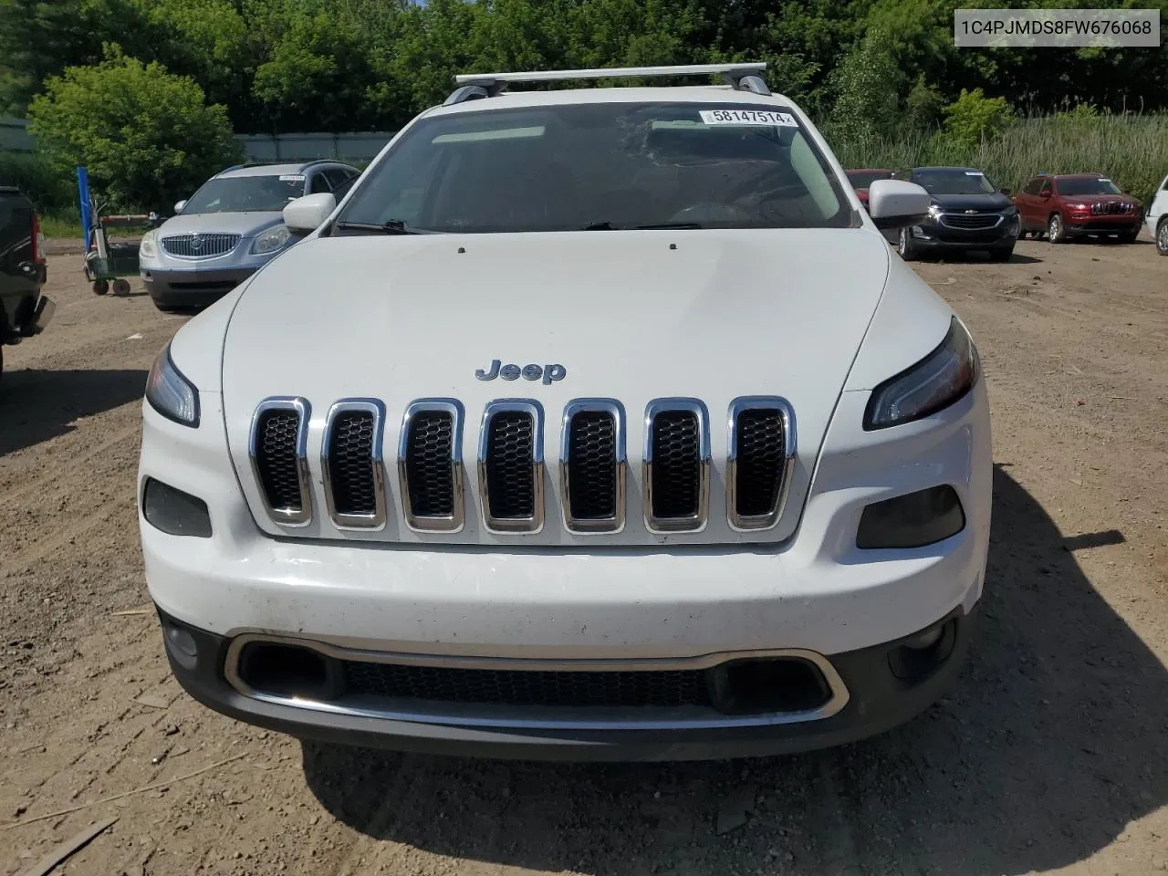 2015 Jeep Cherokee Limited VIN: 1C4PJMDS8FW676068 Lot: 58147514