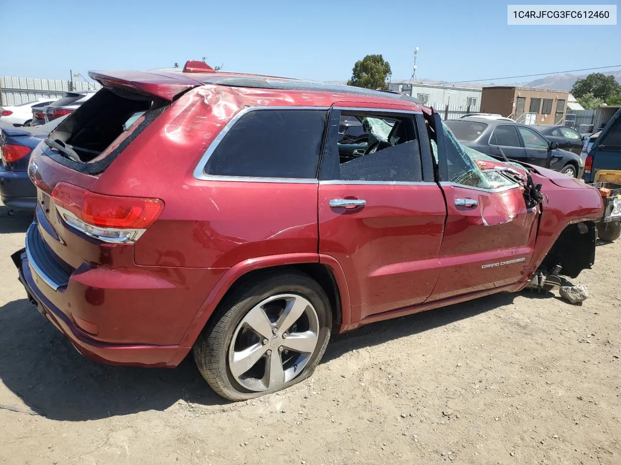 2015 Jeep Grand Cherokee Overland VIN: 1C4RJFCG3FC612460 Lot: 58727434