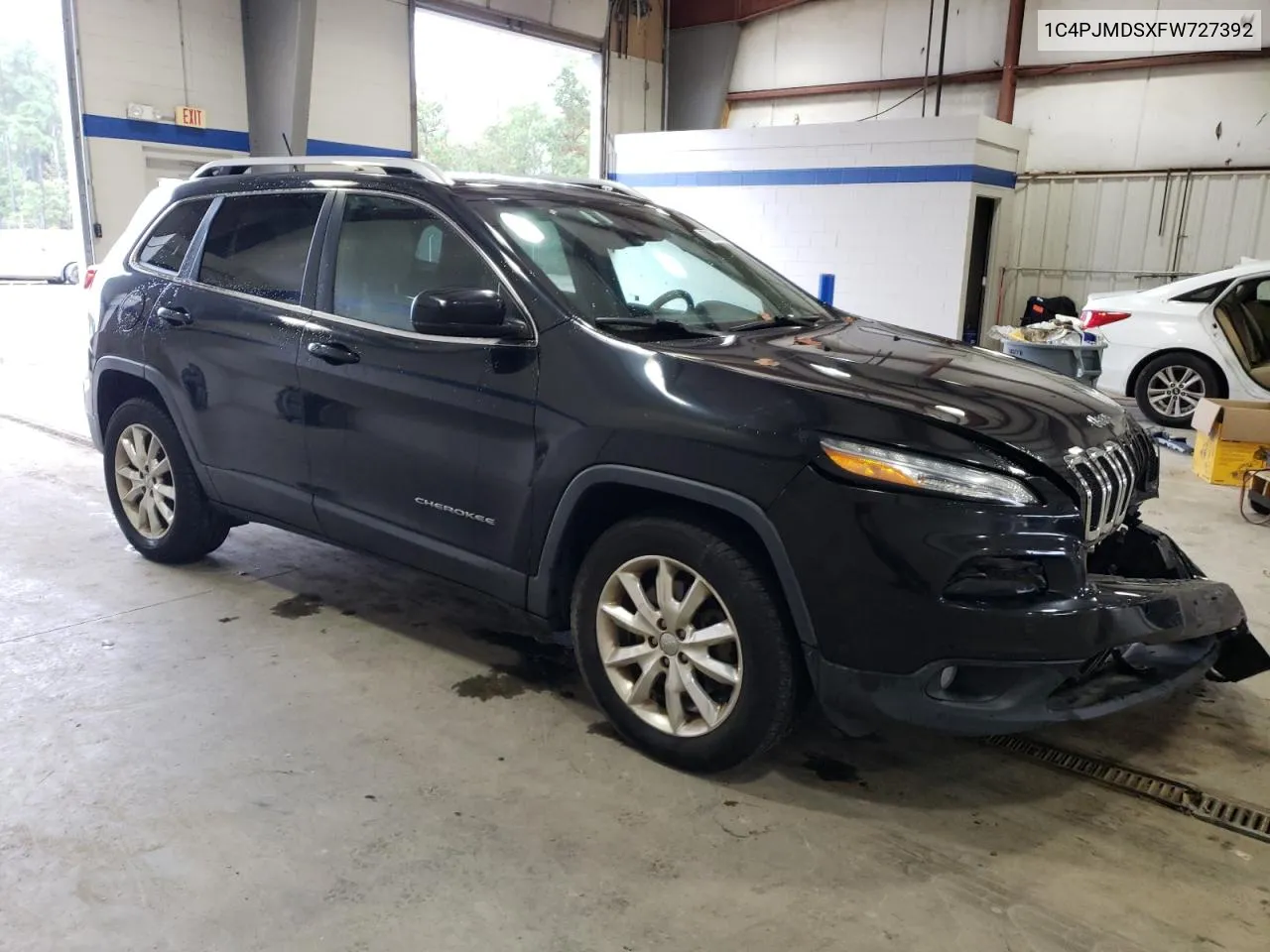 2015 Jeep Cherokee Limited VIN: 1C4PJMDSXFW727392 Lot: 72914184