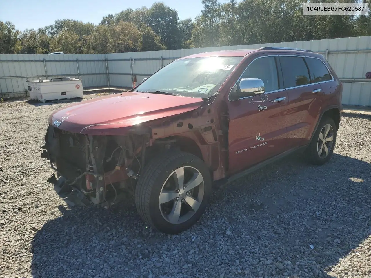 1C4RJEBG7FC620587 2015 Jeep Grand Cherokee Limited