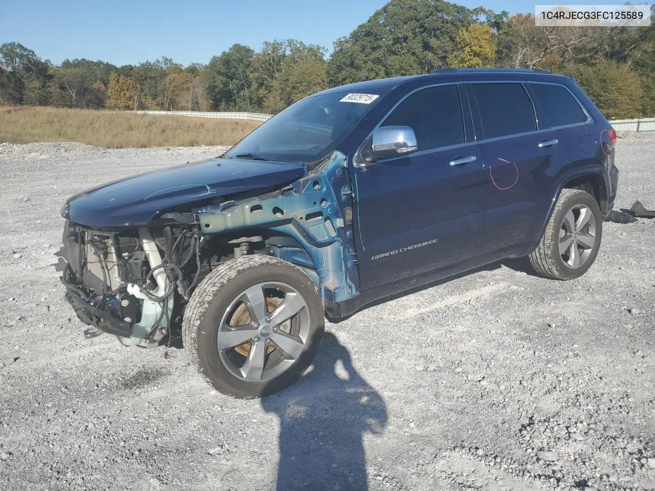 1C4RJECG3FC125589 2015 Jeep Grand Cherokee Overland