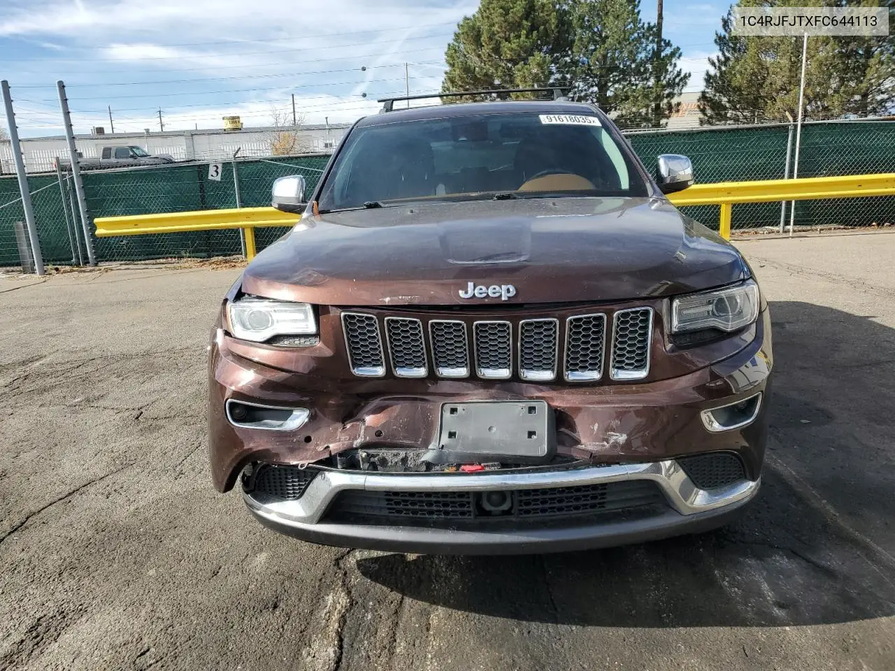 1C4RJFJTXFC644113 2015 Jeep Grand Cherokee Summit
