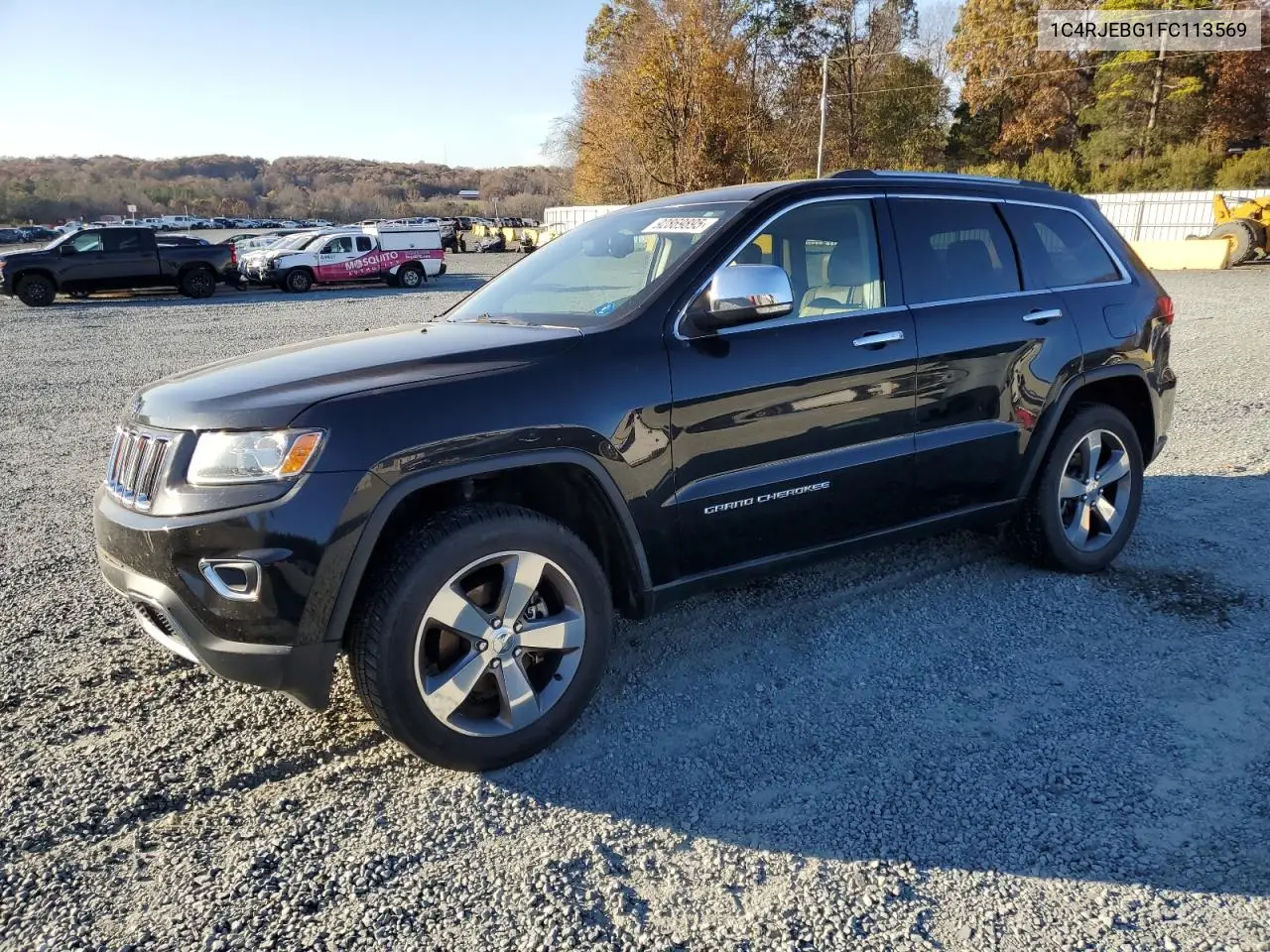 1C4RJEBG1FC113569 2015 Jeep Grand Cherokee Limited