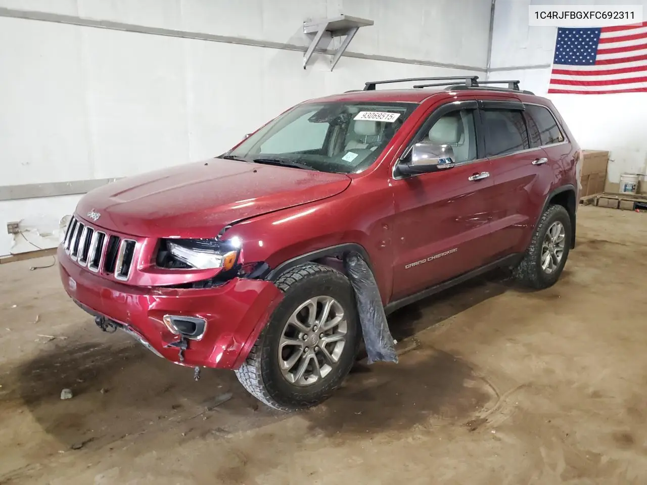 1C4RJFBGXFC692311 2015 Jeep Grand Cherokee Limited