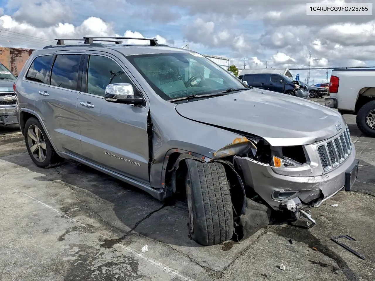 1C4RJFCG9FC725765 2015 Jeep Grand Cherokee Overland
