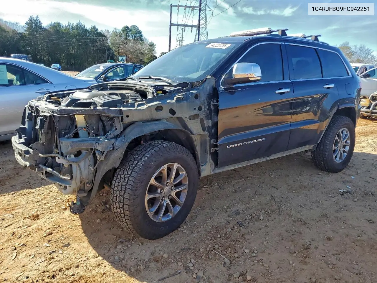 1C4RJFBG9FC942251 2015 Jeep Grand Cherokee Limited
