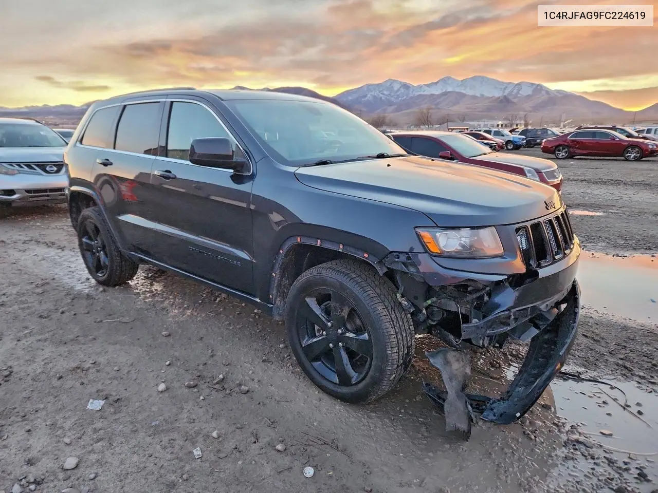 1C4RJFAG9FC224619 2015 Jeep Grand Cherokee Laredo
