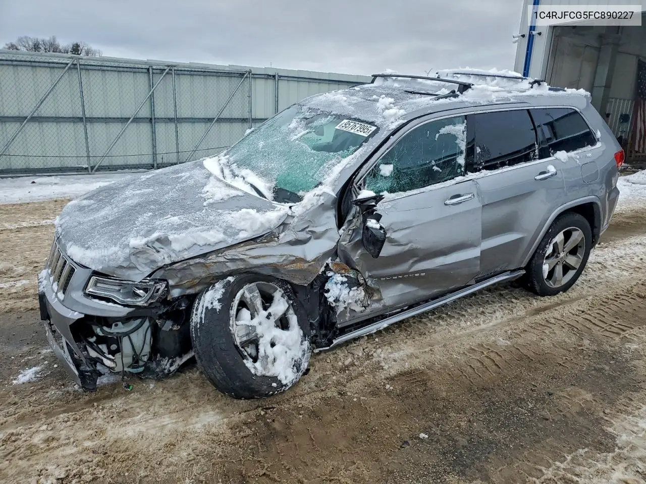 1C4RJFCG5FC890227 2015 Jeep Grand Cherokee Overland