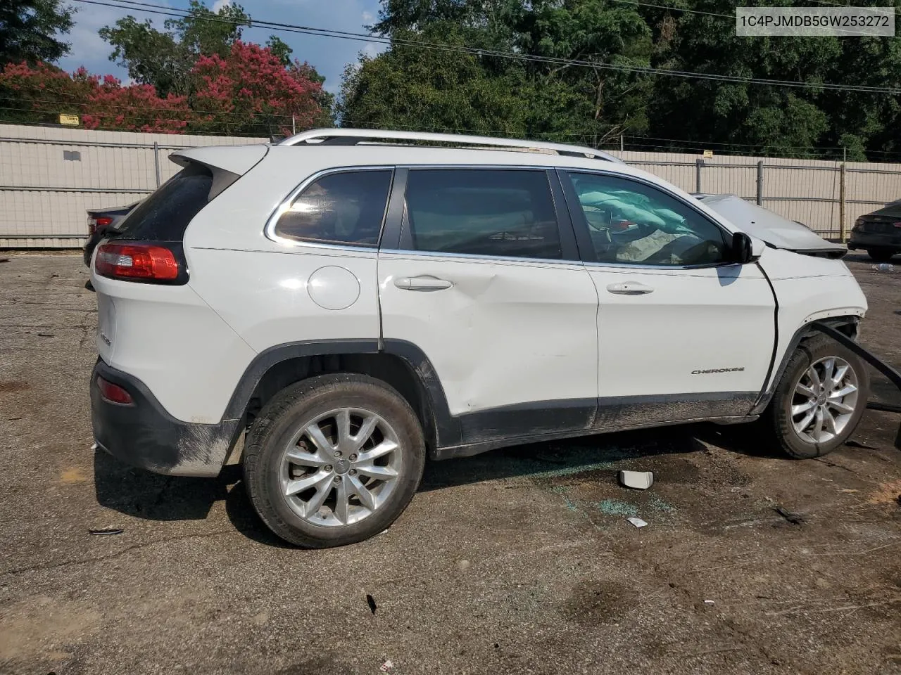 2016 Jeep Cherokee Limited VIN: 1C4PJMDB5GW253272 Lot: 66624154