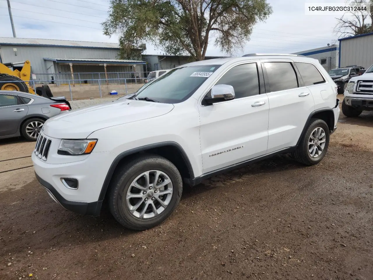 1C4RJFBG2GC312444 2016 Jeep Grand Cherokee Limited