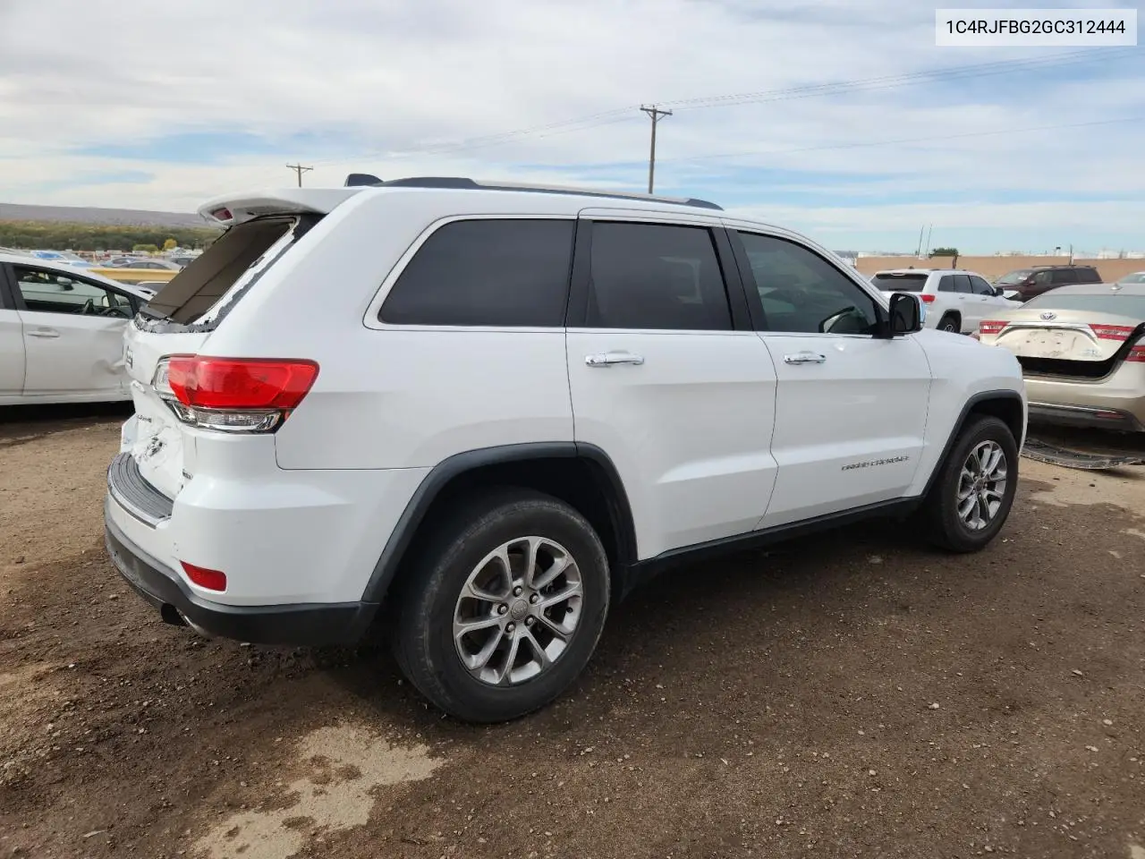 1C4RJFBG2GC312444 2016 Jeep Grand Cherokee Limited