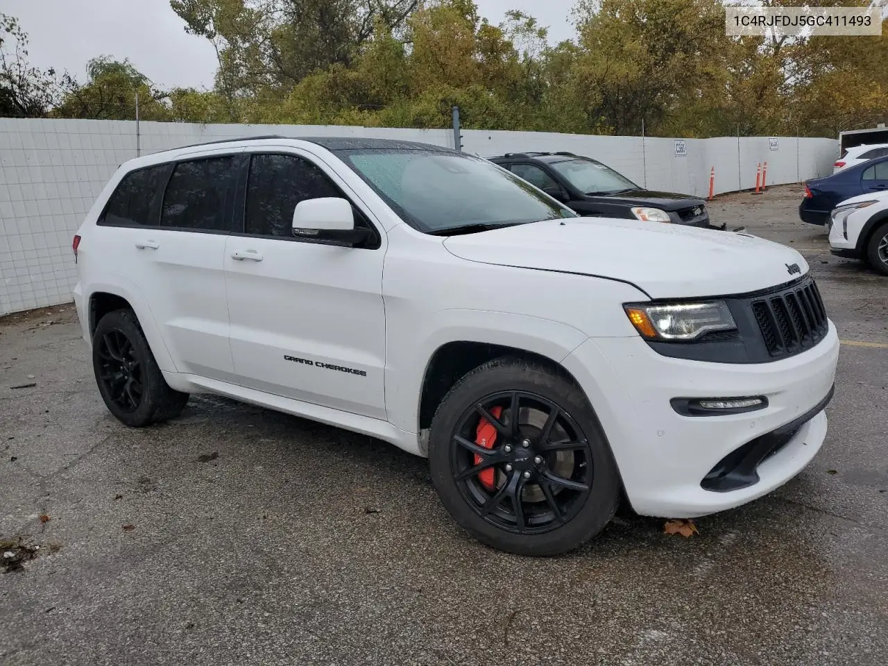 1C4RJFDJ5GC411493 2016 Jeep Grand Cherokee Srt-8