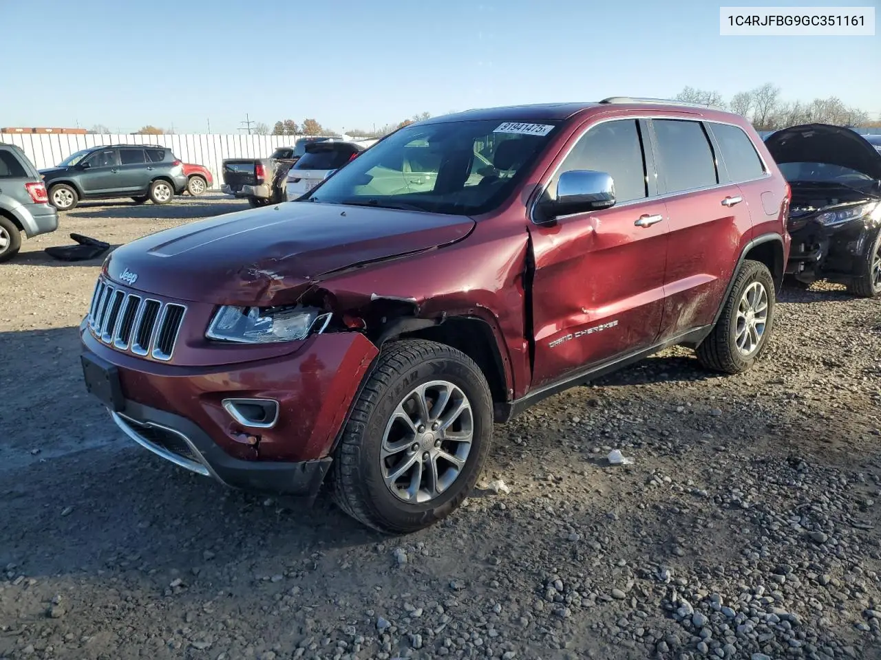 1C4RJFBG9GC351161 2016 Jeep Grand Cherokee Limited