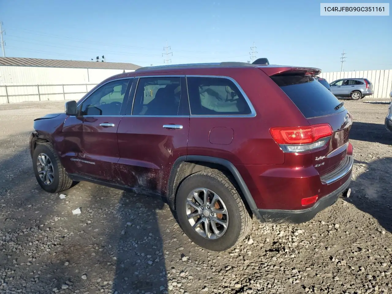 1C4RJFBG9GC351161 2016 Jeep Grand Cherokee Limited