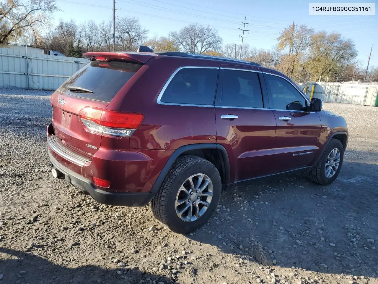 1C4RJFBG9GC351161 2016 Jeep Grand Cherokee Limited