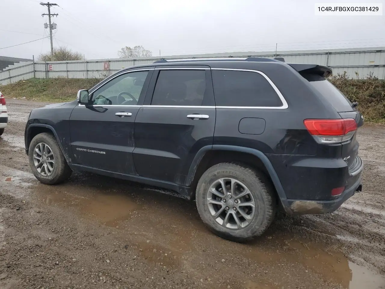 1C4RJFBGXGC381429 2016 Jeep Grand Cherokee Limited