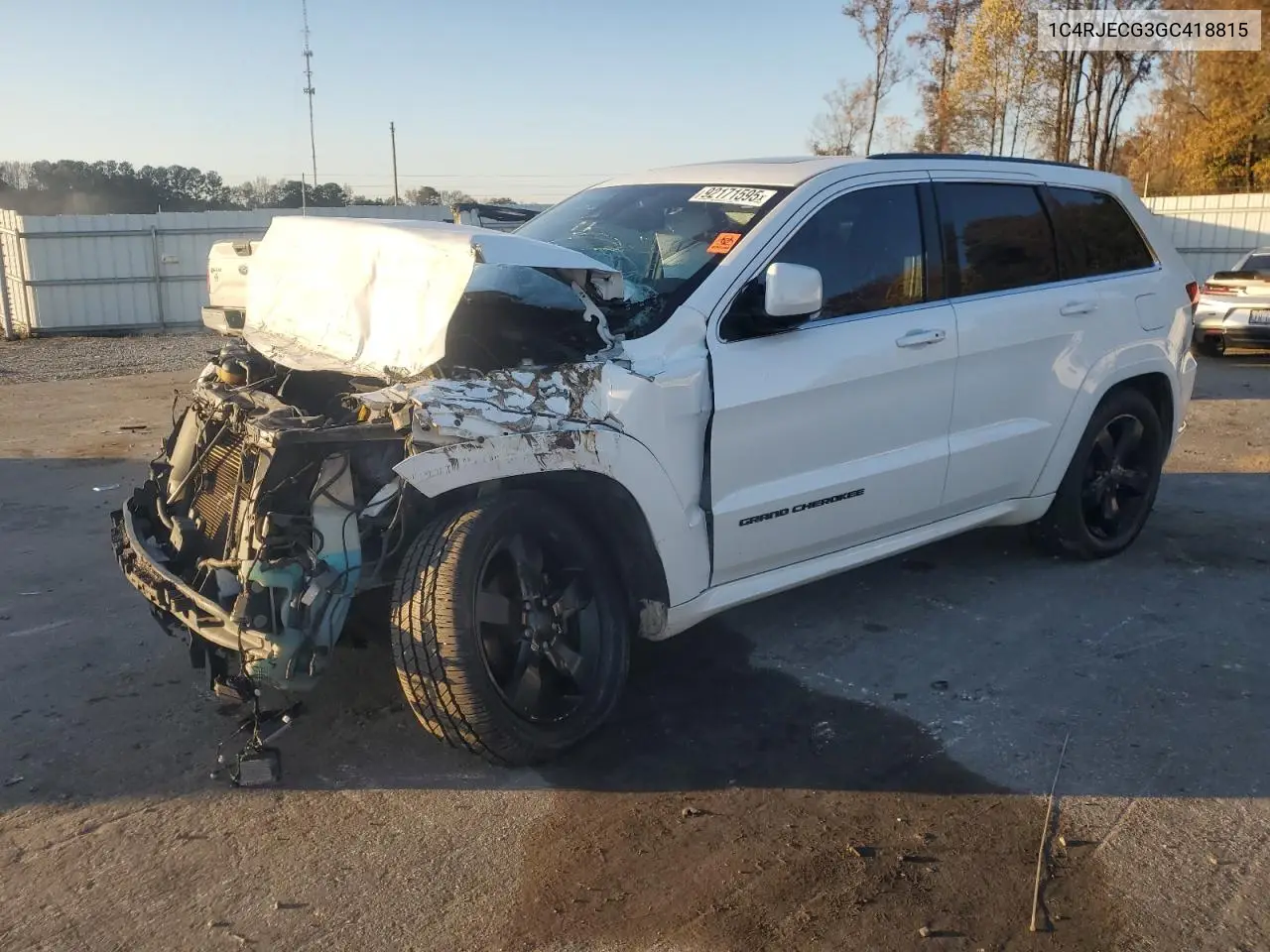 1C4RJECG3GC418815 2016 Jeep Grand Cherokee Overland