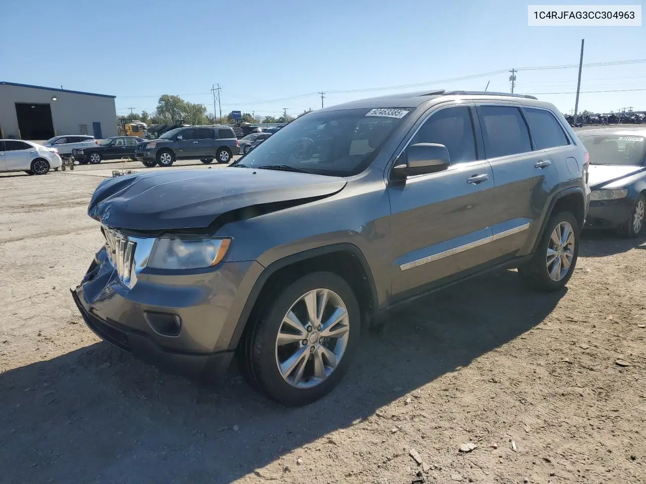 1C4RJFAG3CC304963 2012 Jeep Grand Cherokee Laredo