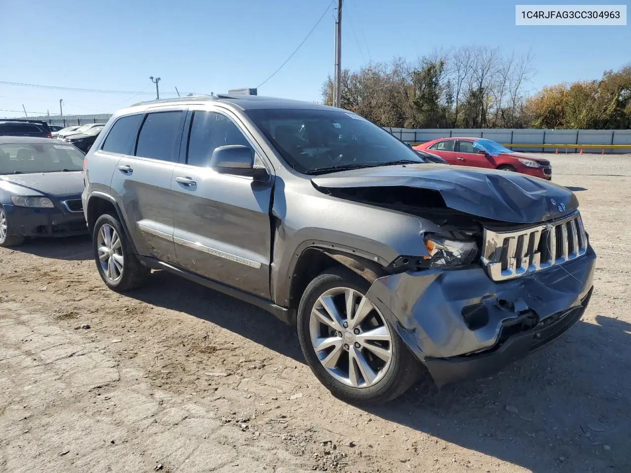 1C4RJFAG3CC304963 2012 Jeep Grand Cherokee Laredo