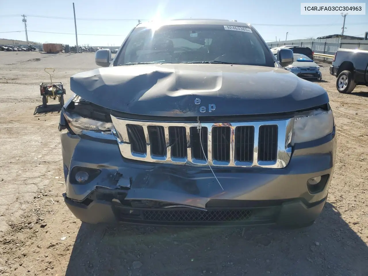 1C4RJFAG3CC304963 2012 Jeep Grand Cherokee Laredo