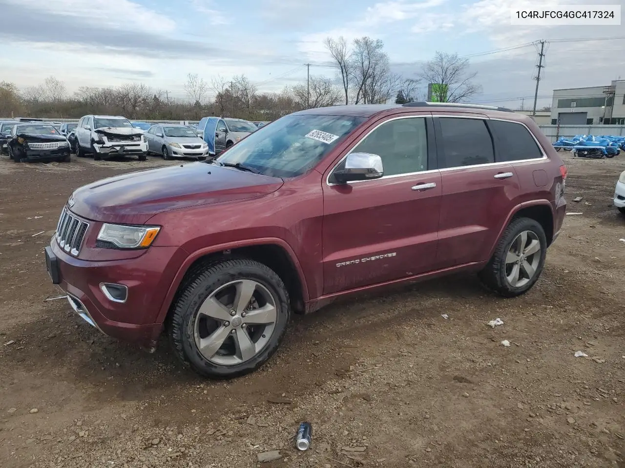 1C4RJFCG4GC417324 2016 Jeep Grand Cherokee Overland