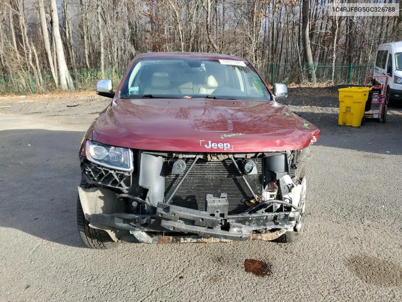1C4RJFBG5GC326788 2016 Jeep Grand Cherokee Limited